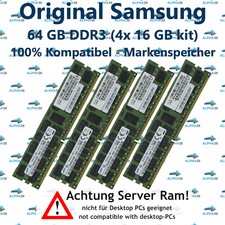 64 Go (4x 16 Go) RDIMM ECC REG