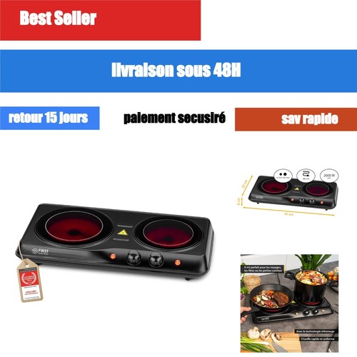 Plaque cuisson double - cuisson,