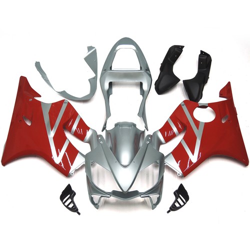 Silver red bodywork for honda - silver,