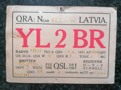 Carte qsl radio amateur de - carte,
