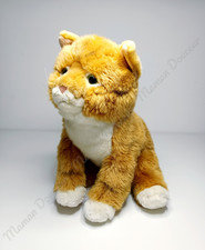 Peluche/Doudou Chat Blanc Roux