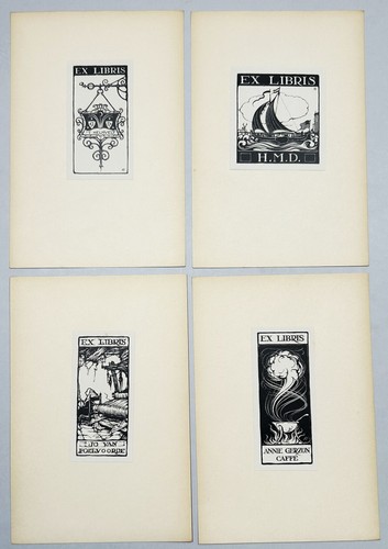 Exlibris anton pieck - pieck, pays-bas