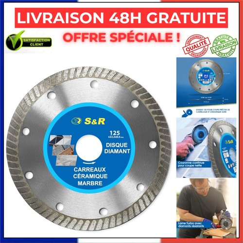 Disque diamant 125 - s&r, mm