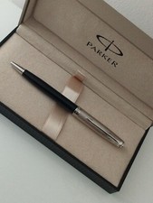 Rare Stylo Neuf Parker Sonnet Doué Perlé P. Argent Ballpoint Pen Silverplated