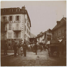 Chamonix-Mont-Blanc (Haute-Savoie). Diligence Departure. Bureau P.L.M..