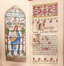 Sainte Messe vers 1895 BOUASSE  LEBEL Enluminé gouaché à la main JAPON MISSEL 41