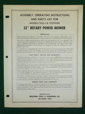 WESTERN TOOL 22" ROTARY MOWER