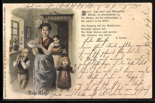 Carte postale mère - , présente