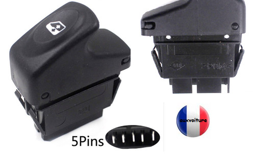 Bouton commande leve - , vitre