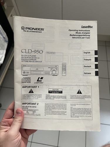Notice lecteur laserdisc - notice,