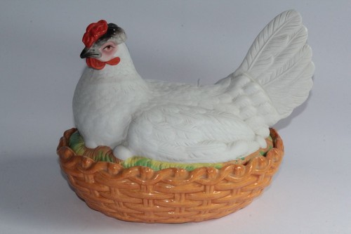Terrine trompe œil - trompe, poule