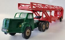 BERLIET TRACTOR TBO 15 GREEN & CAR DOOR TRAILER RED NOREV N2 See Condition