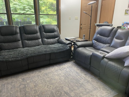 Gray leather power - gray,
