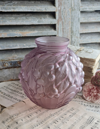 Ancien vase boule - vase, art