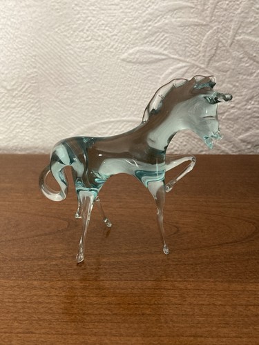 Figurine cheval verre - figurine, soufflé
