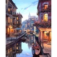Painting by Numbers Venice Landscape Home for Adults Beginners Painting in ...