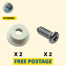 IKEA White Plastic Hinges x 2 120292 for Shoe Cabinet BRUSALI BISSA [Slovakia]