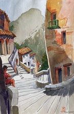 Albert Feuillastre (1896-1976) (085) - watercolor - landscape