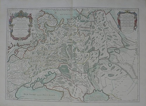 Carte ancienne 1717 russie - ancienne,