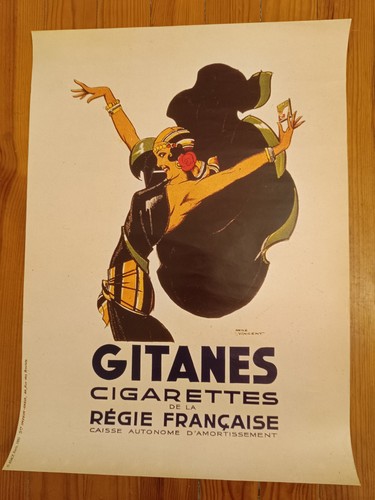 Affiche ancienne gitanes - ancienne,