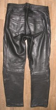 - LOUIS - Herren- LEDERJEANS / Biker - Lederhose in schwarz ca. W33 / L32