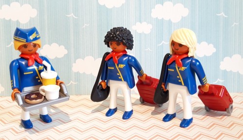 Playmobil flight hostess plane - playmobil,