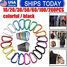 10/200 PCS Aluminum Carabiner
