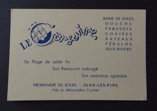 Carte visite corsaire - visite,