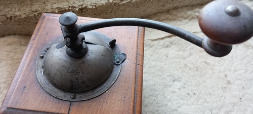 Ancien moulin cafe bois - ancien, en