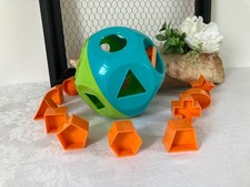 825⚜️ Tupperware Ball Ball Toy 1st Age Shape Sorter Green, Blue Complete