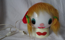 Lampe vintage années 70',bureau, chambre enfant,figurine clown kitch et amusante