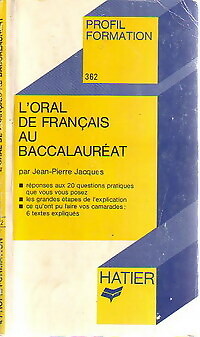 Oral français bac - de, au