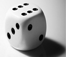 playing dice for card games, board games, gambling number point