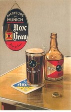 Hox Brau Brown Beer ADVERTISING Card