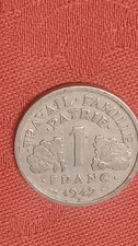 Pièce rare de 1 fr 1942  avec