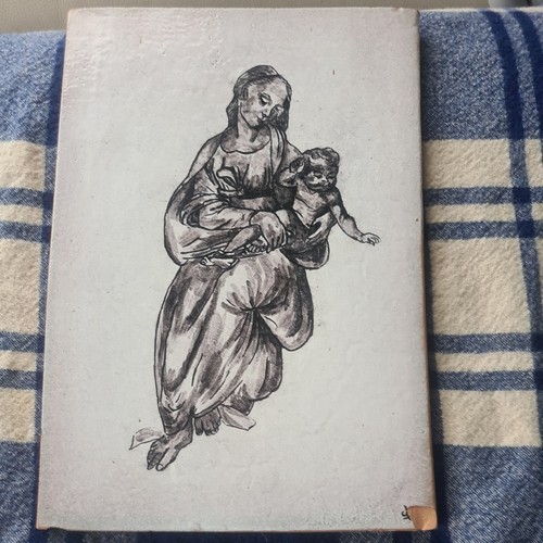 Vierge enfant carreau - vierge, l'enfant