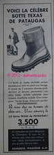 ORIGINAL 1956 TEXAS COW BOOTS PATAUGAS MAULEON SOULE AD SHOES PUB