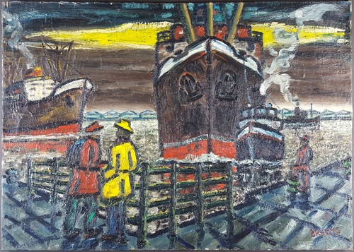 Ancien tableau quai - ancien,