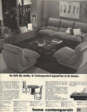 ADVERTISEMENT 1968 HOME CONTEMPORARY furniture