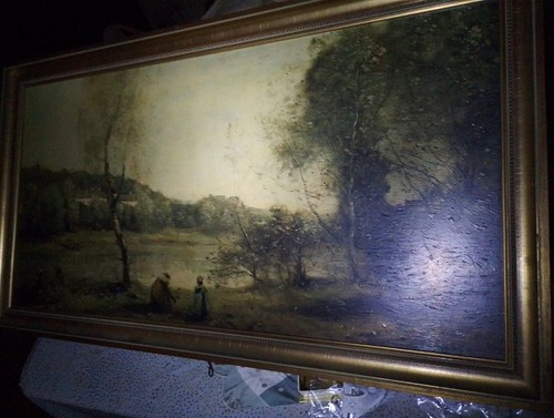 Tableau ancien huile sur - huile, toile