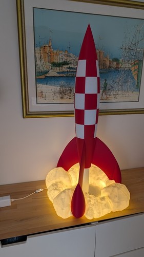 Fusée inspiration tintin