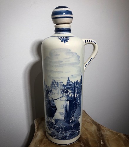 Vintage delft bleu - bleu, carafe