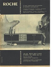 ADVERTISING 1956 ROCHE furniture contemporary furniture