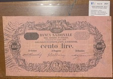 KINGDOM ITALY NATIONAL BANKNOTE 100 LIRE COLOMBUS 21.07.1893 PINK