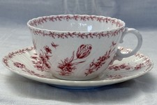 TASSE A CHOCOLAT DEJEUNER EN PORCELAINE  SARREGUEMINES FLEURS ROSES