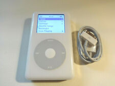 APPLE  iPOD  CLASSIC  4TH GEN.  WHITE  40GB...NEW BATTERY...
