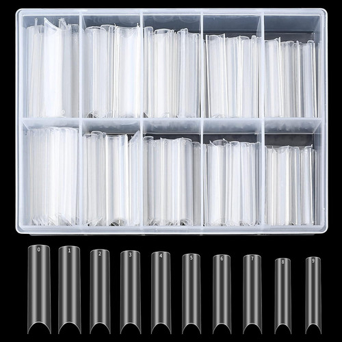 200 pièces clair faux ongles - pièces,