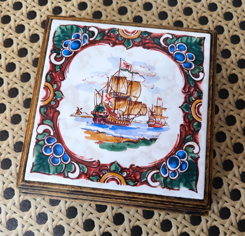 Ancien dessous plat - de,