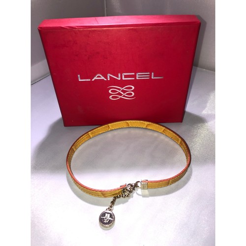 Lancel paris yellow - lancel, croc