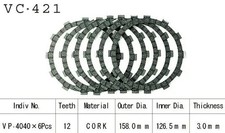 Kit Disques d'Embrayage Garnis Kr1/1s 250 1989/1990